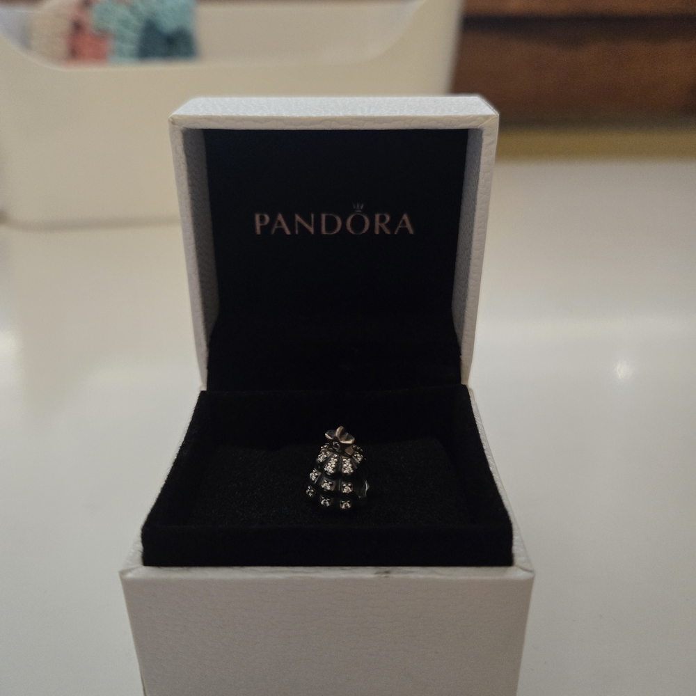 Pandora Silver and Gem Christmas Tree Charm